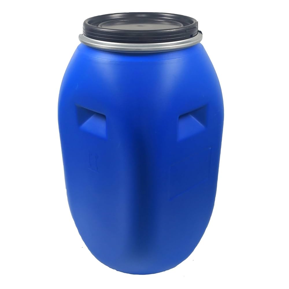 ポリドラム プラスチック製貯水タンク 200L8本 Amazon.co.jp: プラスチックバケツ プラドラムオープンタイプ